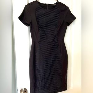 Black tailored work dress,